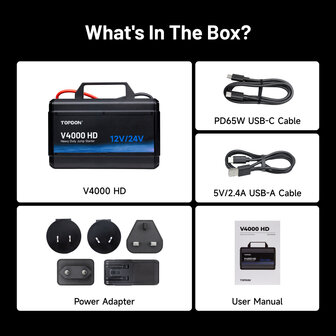 Topdon V4000 HD startbooster
