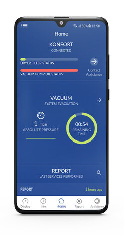 Texa KONFORT 760 BUS TOUCH airco servicestation 2 GAS READY