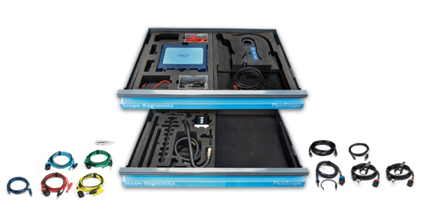 PicoScope 4-kanaals oldtimer kit in inlegfoam