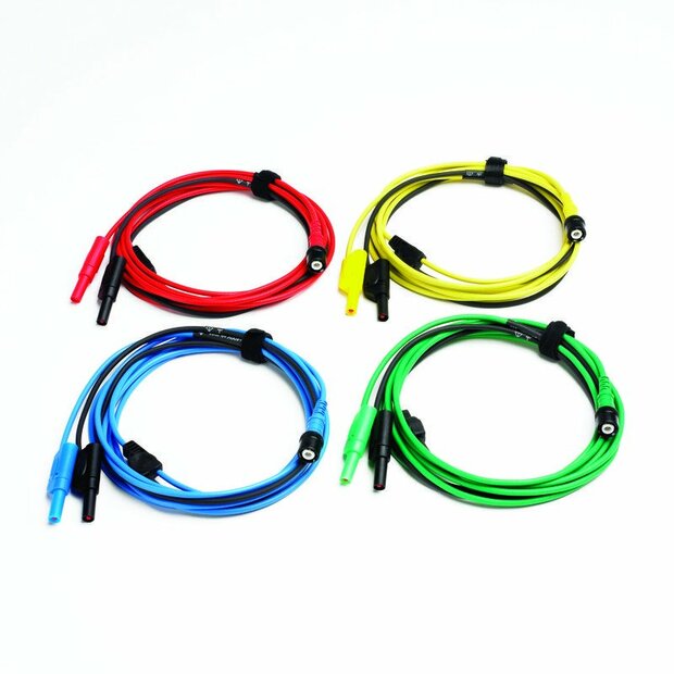 Pico Set van 4 premium testsnoeren 3 m