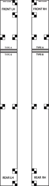 Texa Pair of 360&deg; camera calibration mats for KIA HYUNDAI