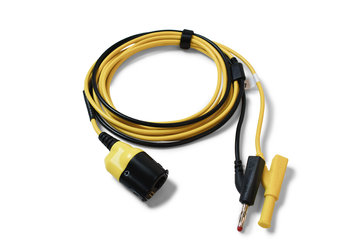 Premium testsnoer BNC+ 3 m geel