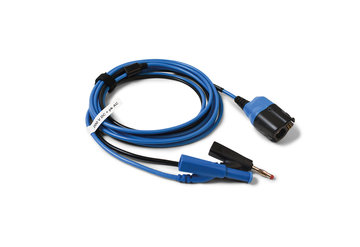 Premium testsnoer BNC+ 5 m blauw