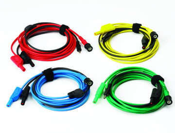 Set van 4 premium testsnoeren 5 m