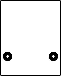 Front video camera calibration panel for MAZDA